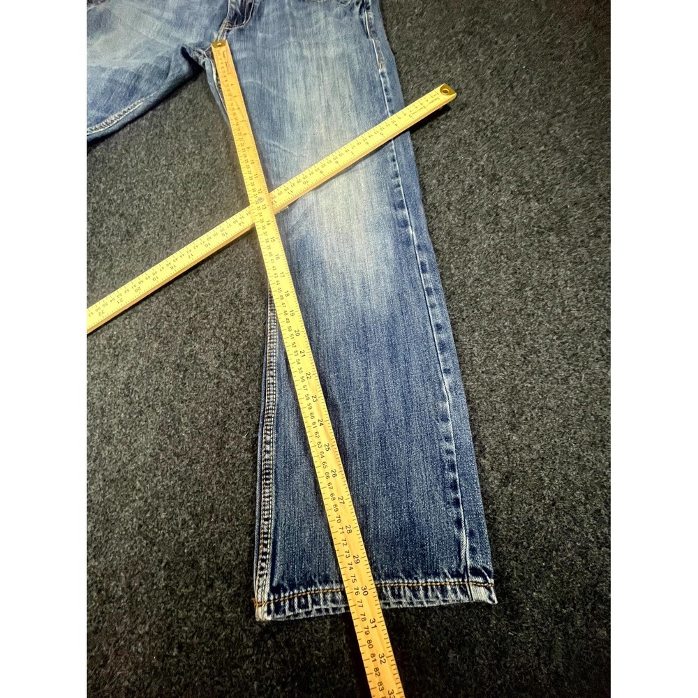 Wrangler 20X No 42 Western Cowboy Jeans Men's 32x32 Blue Denim Whiskered Outdoor - Picture 9 of 11